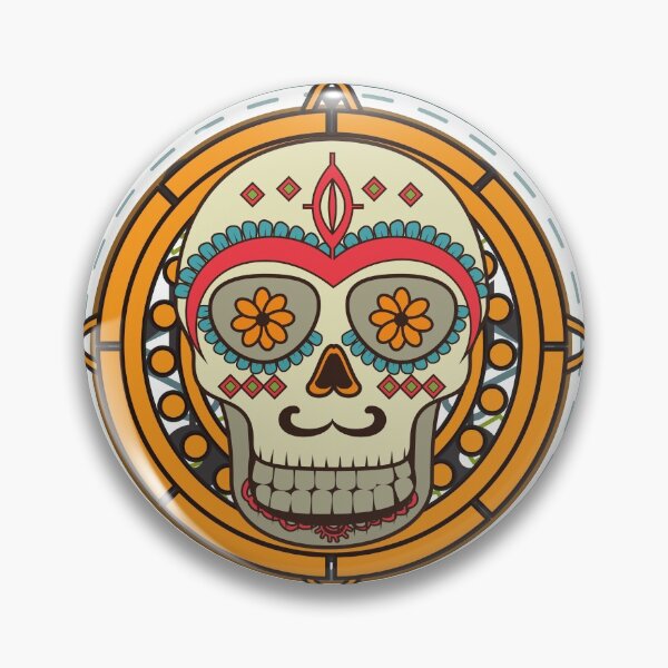 Item preview, Colorful Sugar Skull Mask Art designed and sold by wodra.