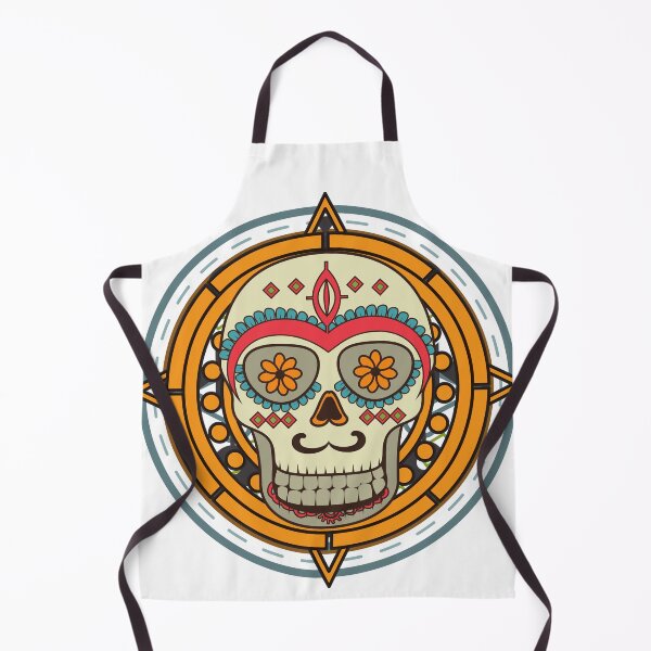 Item preview, Colorful Sugar Skull Mask Art designed and sold by wodra.