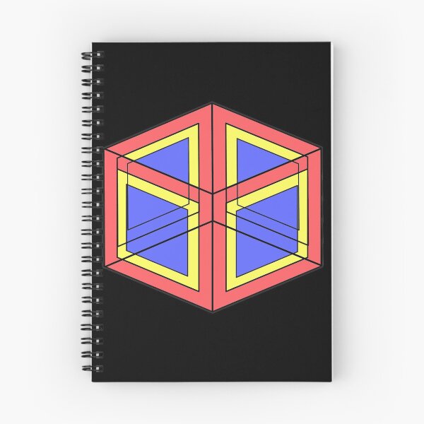 Item preview, 3D Cube #2 - Red, Yellow, Blue designed and sold by d-w-h design.
