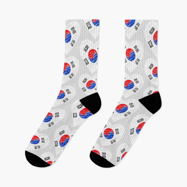 Item preview, Love heart Korean national flag pattern design designed and sold by K-LetterCo.