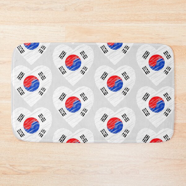 Item preview, Love heart Korean national flag pattern design designed and sold by K-LetterCo.