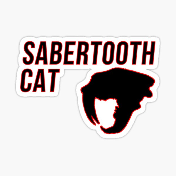 Sabertooth Cat Sticker