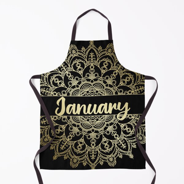 Item preview, January month for bullet journal in gold designed and sold by felinefeelings.