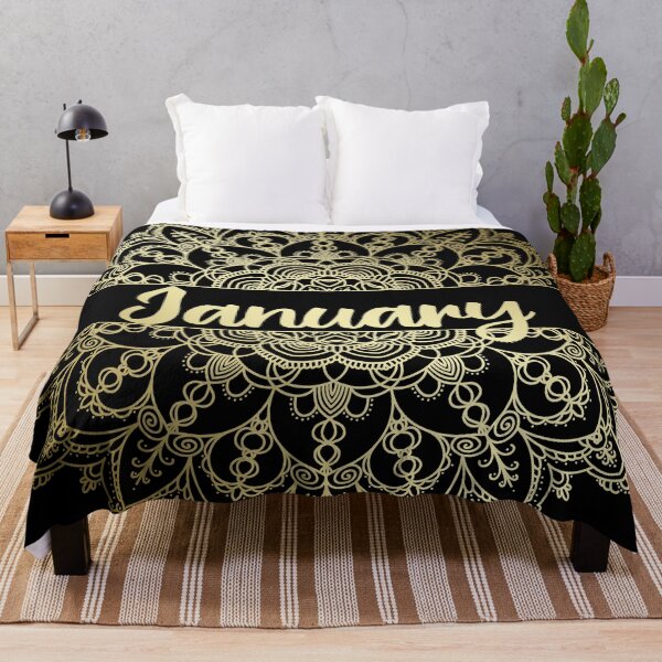 Item preview, January month for bullet journal in gold designed and sold by felinefeelings.