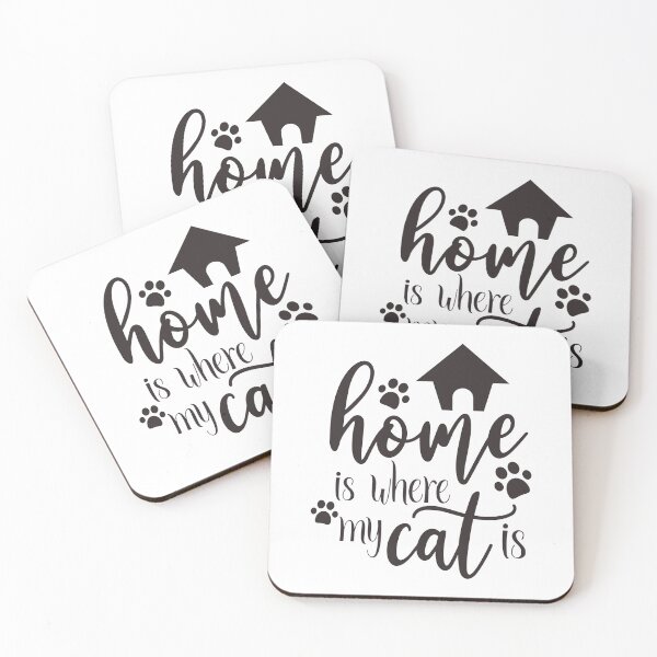 Item preview, home is where my cat funny cats quotes Katzen Spruch designed and sold by Trenddesigns24.
