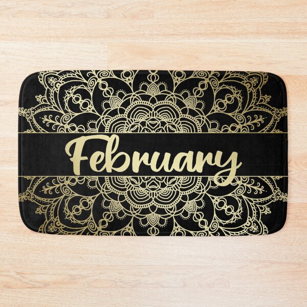 Item preview, February month for bullet journal in gold designed and sold by felinefeelings.