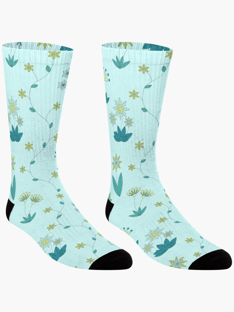 Thumbnail 3 of 5, Socks, Abstract flowers pattern designed and sold by EngineerGoC.