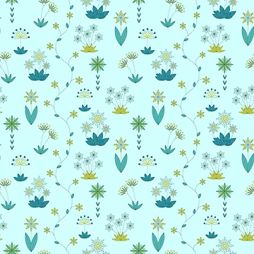 Artwork thumbnail, Abstract flowers pattern by EngineerGoC