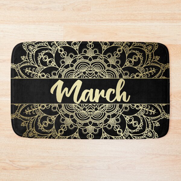 Item preview, March month for bullet journal in gold designed and sold by felinefeelings.
