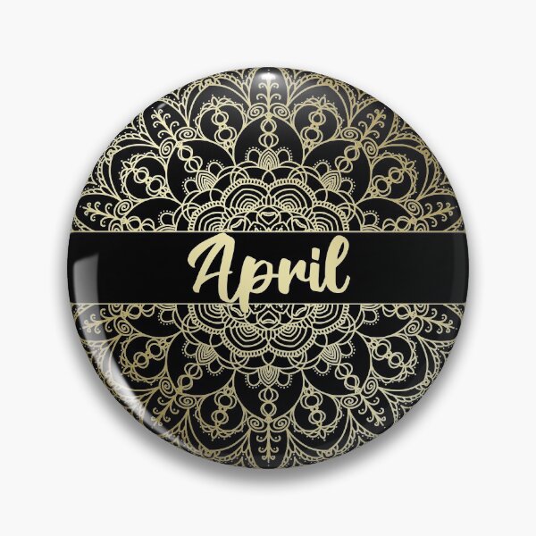 Item preview, April month for bullet journal in gold designed and sold by felinefeelings.