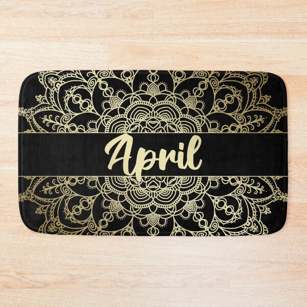 Item preview, April month for bullet journal in gold designed and sold by felinefeelings.