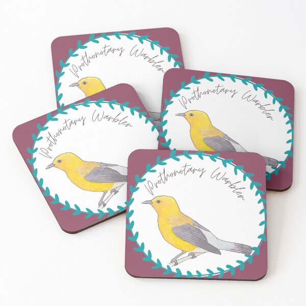 Item preview, Prothonotary Warbler Bird species bird art logo  designed and sold by TheWaterBirds.