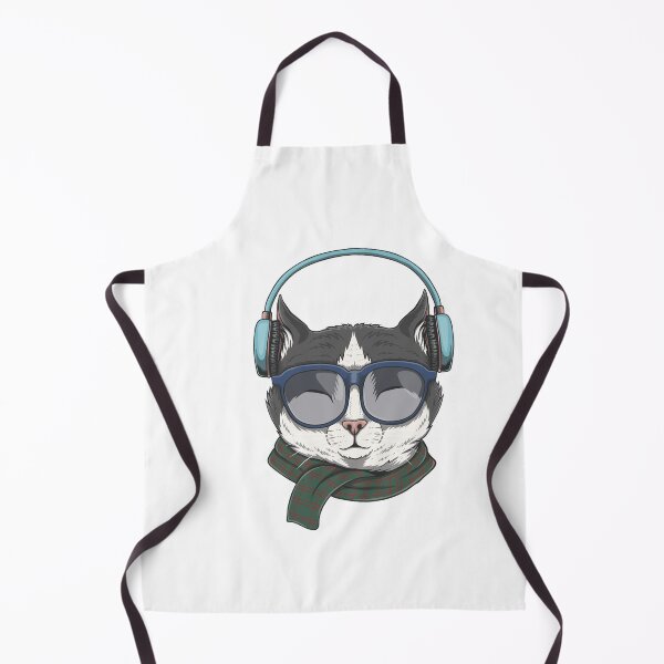Item preview, Cat Wears headphones illustration designed and sold by 2411.
