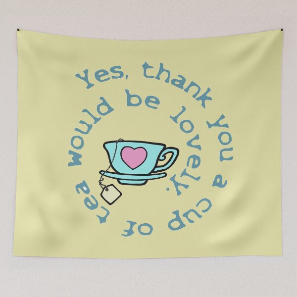 Item preview, Yes, thank you a cup of tea would be lovely.  designed and sold by sandpiperstudio.