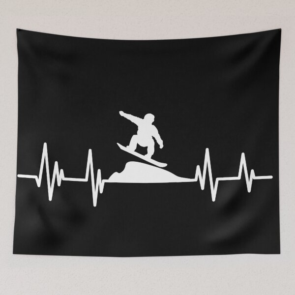 Item preview, Heartbeat Snowboarding Birthday snowboarder Player .snowboard designed and sold by ELmezz.