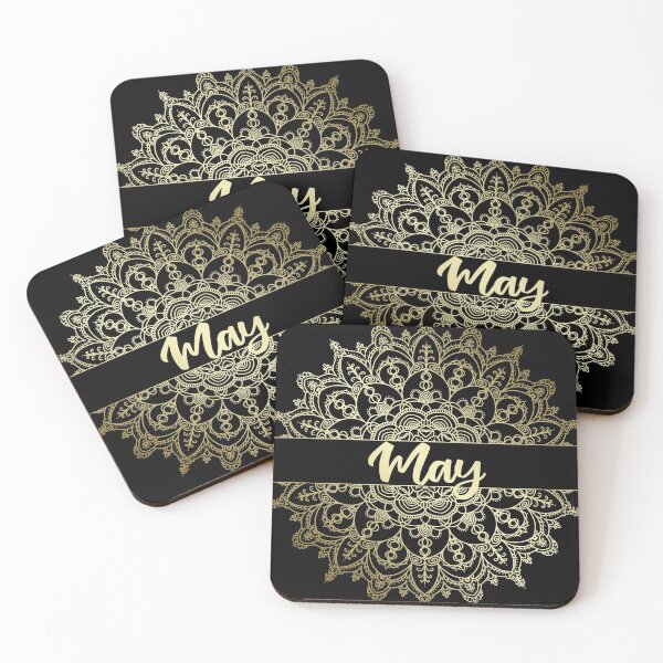 Item preview, May month for bullet journal in gold designed and sold by felinefeelings.