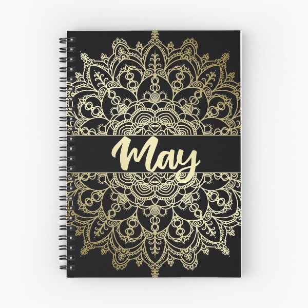 Item preview, May month for bullet journal in gold designed and sold by felinefeelings.