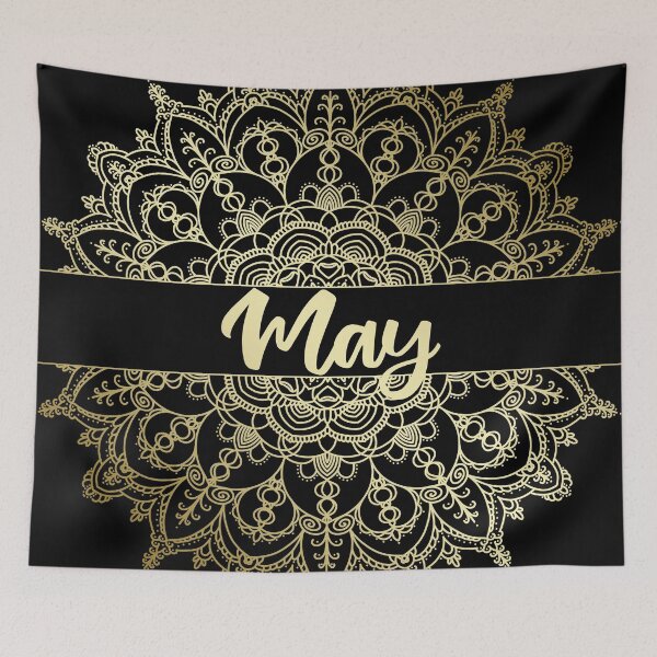 Item preview, May month for bullet journal in gold designed and sold by felinefeelings.