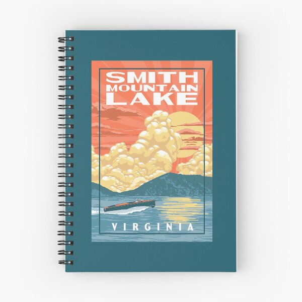 Item preview, Smith Mountain Lake Virginia Retro WPA National Parks Poster Style designed and sold by giantstepdesign.