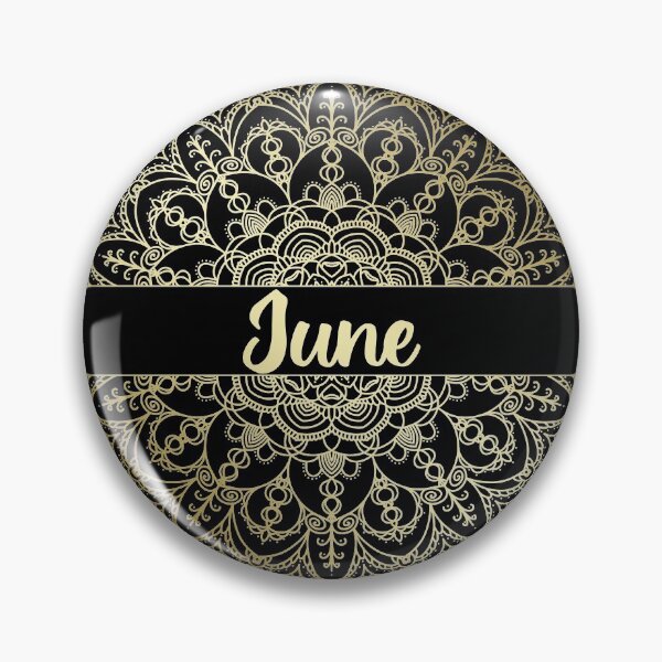 Item preview, June month for bullet journal in gold designed and sold by felinefeelings.