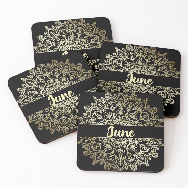 Item preview, June month for bullet journal in gold designed and sold by felinefeelings.