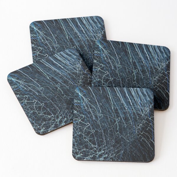 Item preview, Abstract Black and Blue Light Painting designed and sold by Neha Dargar.