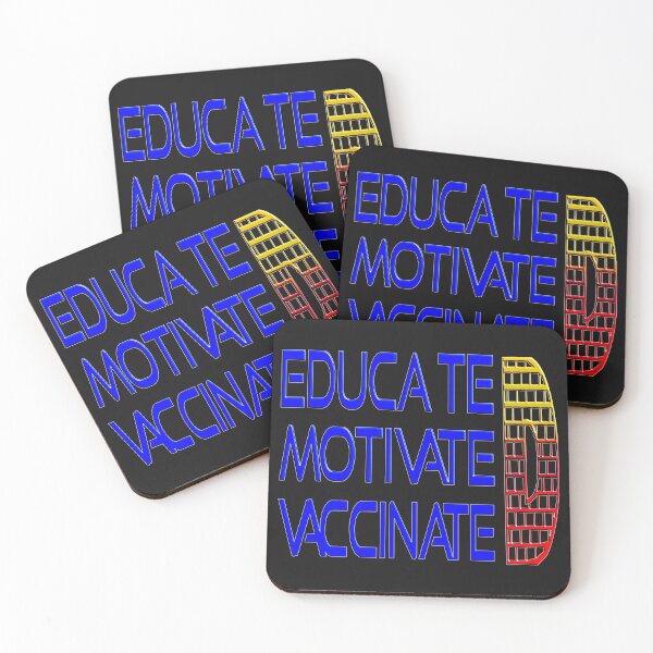 Item preview,  EDUCATED MOTIVATED VACCINATED designed and sold by Ralek.