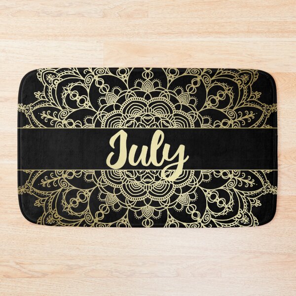 Item preview, July month for bullet journal in gold designed and sold by felinefeelings.