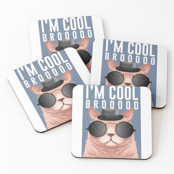 Item preview, CAT i'm cool bro designed and sold by 2411.