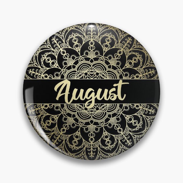 Item preview, August month for bullet journal in gold designed and sold by felinefeelings.