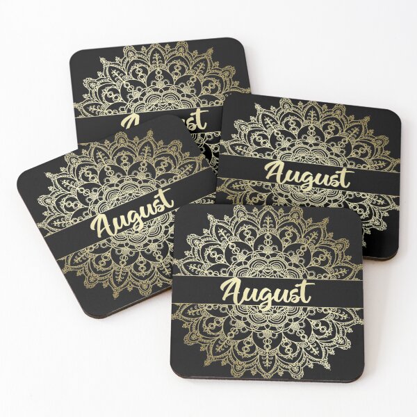 Item preview, August month for bullet journal in gold designed and sold by felinefeelings.