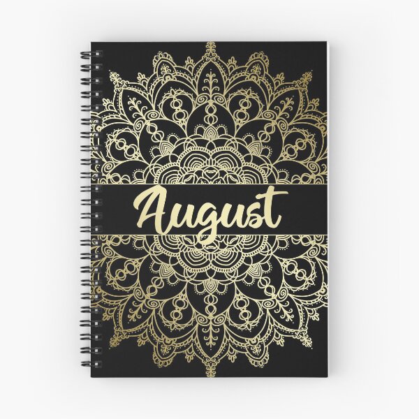 Item preview, August month for bullet journal in gold designed and sold by felinefeelings.
