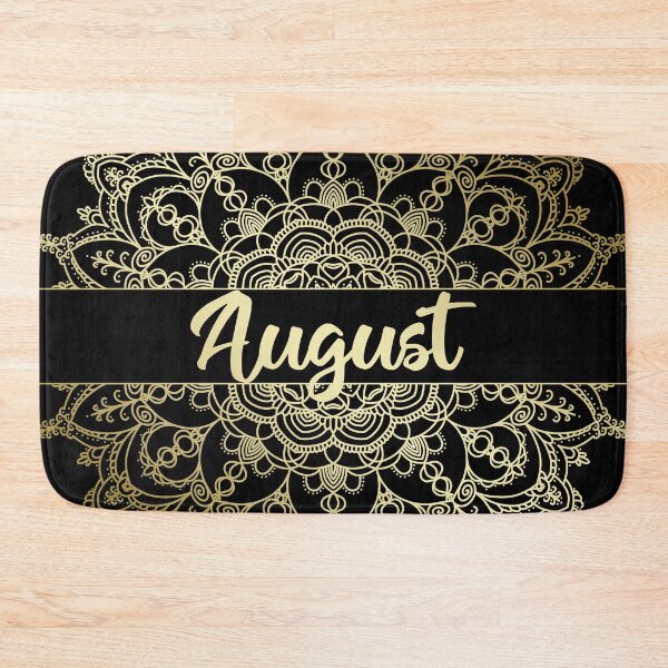 Item preview, August month for bullet journal in gold designed and sold by felinefeelings.