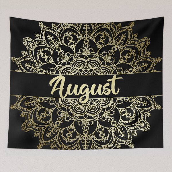 Item preview, August month for bullet journal in gold designed and sold by felinefeelings.