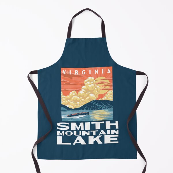 Item preview, Smith Mountain Lake Virginia Vintage Boat WPA Poster Style designed and sold by giantstepdesign.