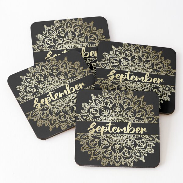 Item preview, September month for bullet journal in gold designed and sold by felinefeelings.