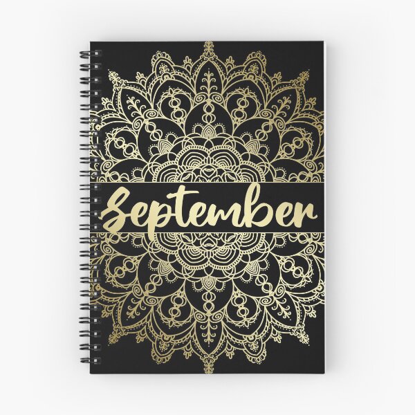 Item preview, September month for bullet journal in gold designed and sold by felinefeelings.