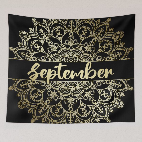 Item preview, September month for bullet journal in gold designed and sold by felinefeelings.
