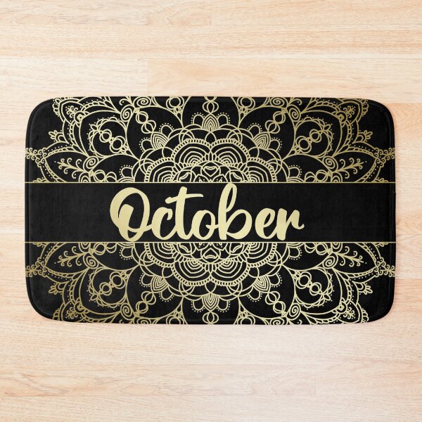 Item preview, October month for bullet journal in gold designed and sold by felinefeelings.