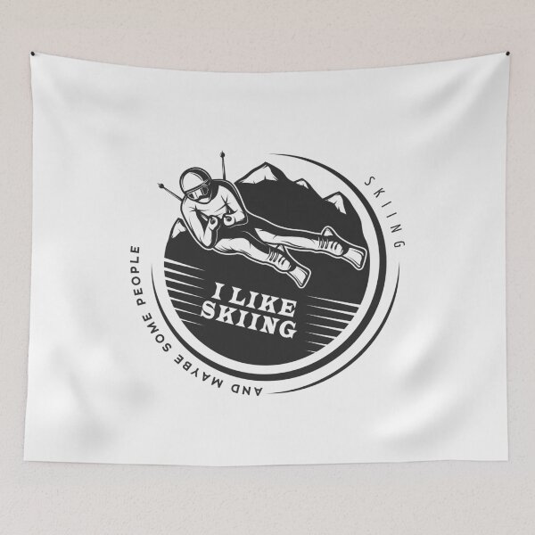 Item preview, I Like skiing And Maybe Some People designed and sold by YAITPSTORE.