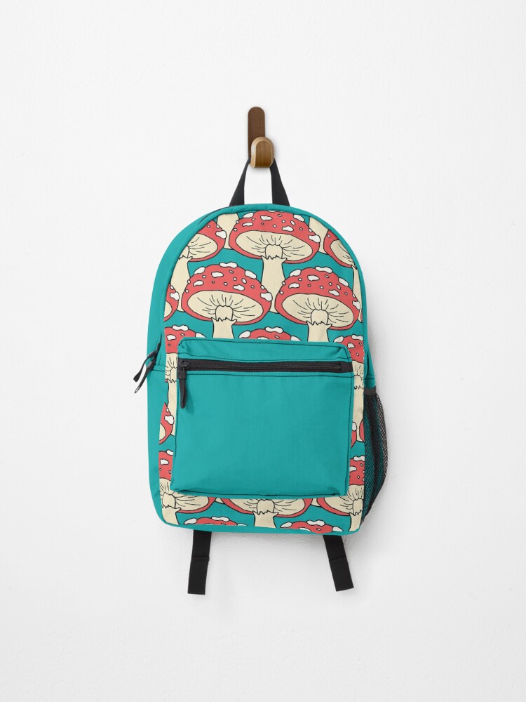 Thumbnail 1 of 3, Backpack, Too Many Mushies designed and sold by mushroombabes.