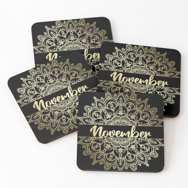 Item preview, November month for bullet journal in gold designed and sold by felinefeelings.