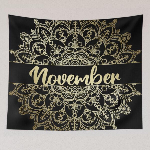 Item preview, November month for bullet journal in gold designed and sold by felinefeelings.