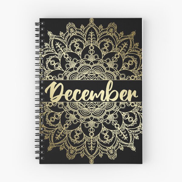 Item preview, December month for bullet journal in gold designed and sold by felinefeelings.
