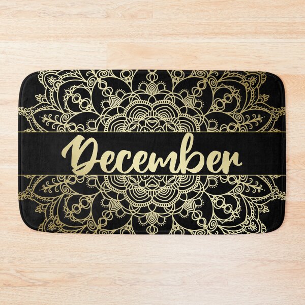 Item preview, December month for bullet journal in gold designed and sold by felinefeelings.