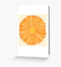 Orange Marigold Greeting Card
