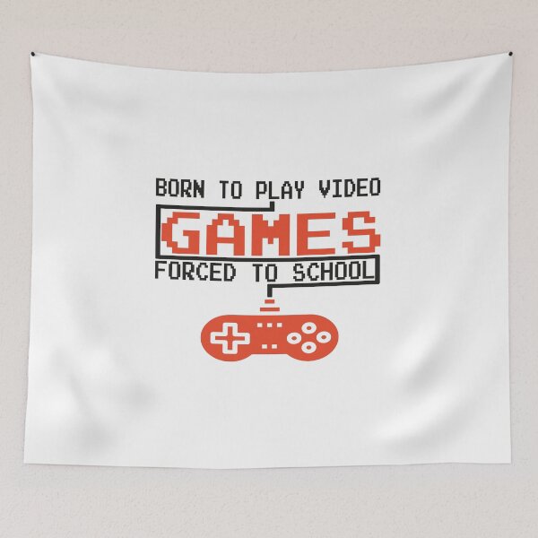 Item preview, Born To Play Video Games Forced To School designed and sold by Organization -Shirt.