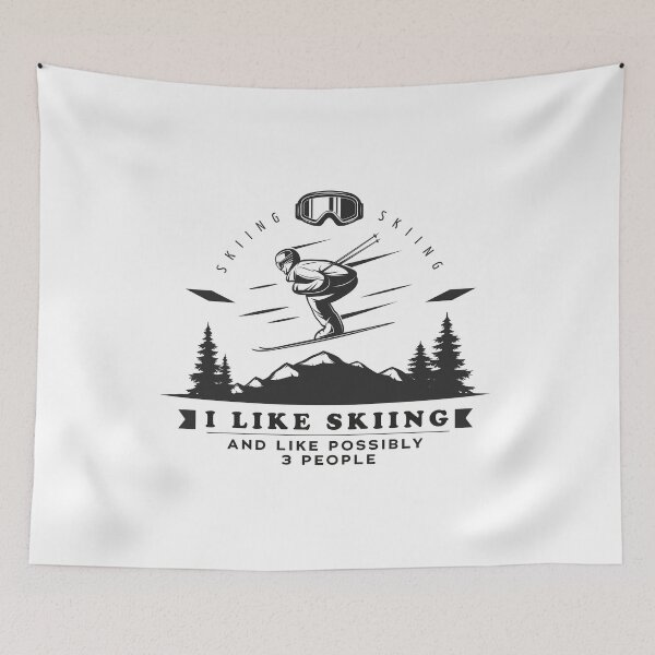 Item preview, I Like Skiing And Like Possibly 3 People designed and sold by YAITPSTORE.