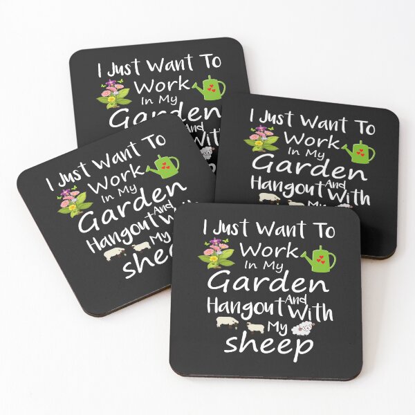 Item preview, I Just Want To Work In My Garden And Hangout With My Sheep designed and sold by MG STORE.