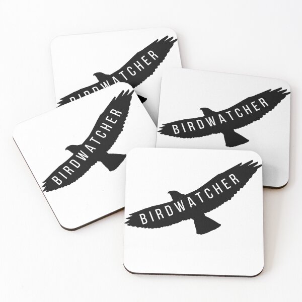 Item preview, Birdwatcher bird art logo designed and sold by TheWaterBirds.